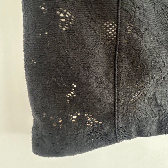 Armani Exchange Black Lace Stretch Mini Skirt • Medium M - Picture 4 of 6